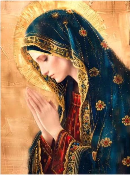 DIY Diamond Paint Thanksgiving Prayer Kit, 5D Round Drill, Many Sizes, Bright DMC Colors, Religious Art, Faith in Art, Three Kings Day gift