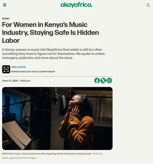 Women in Kenya’s Music Industry, Staying Safe