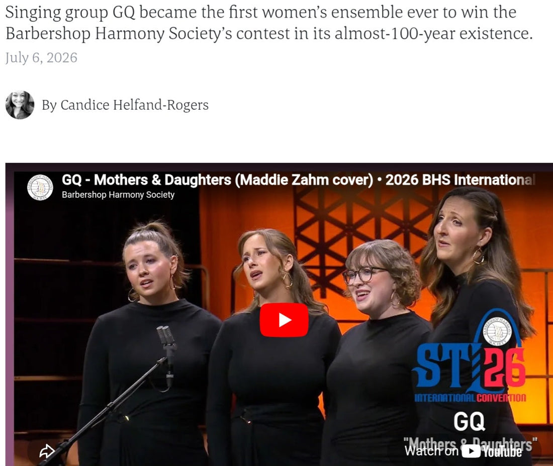Women’s Barbershop Quartet Makes Harmony History