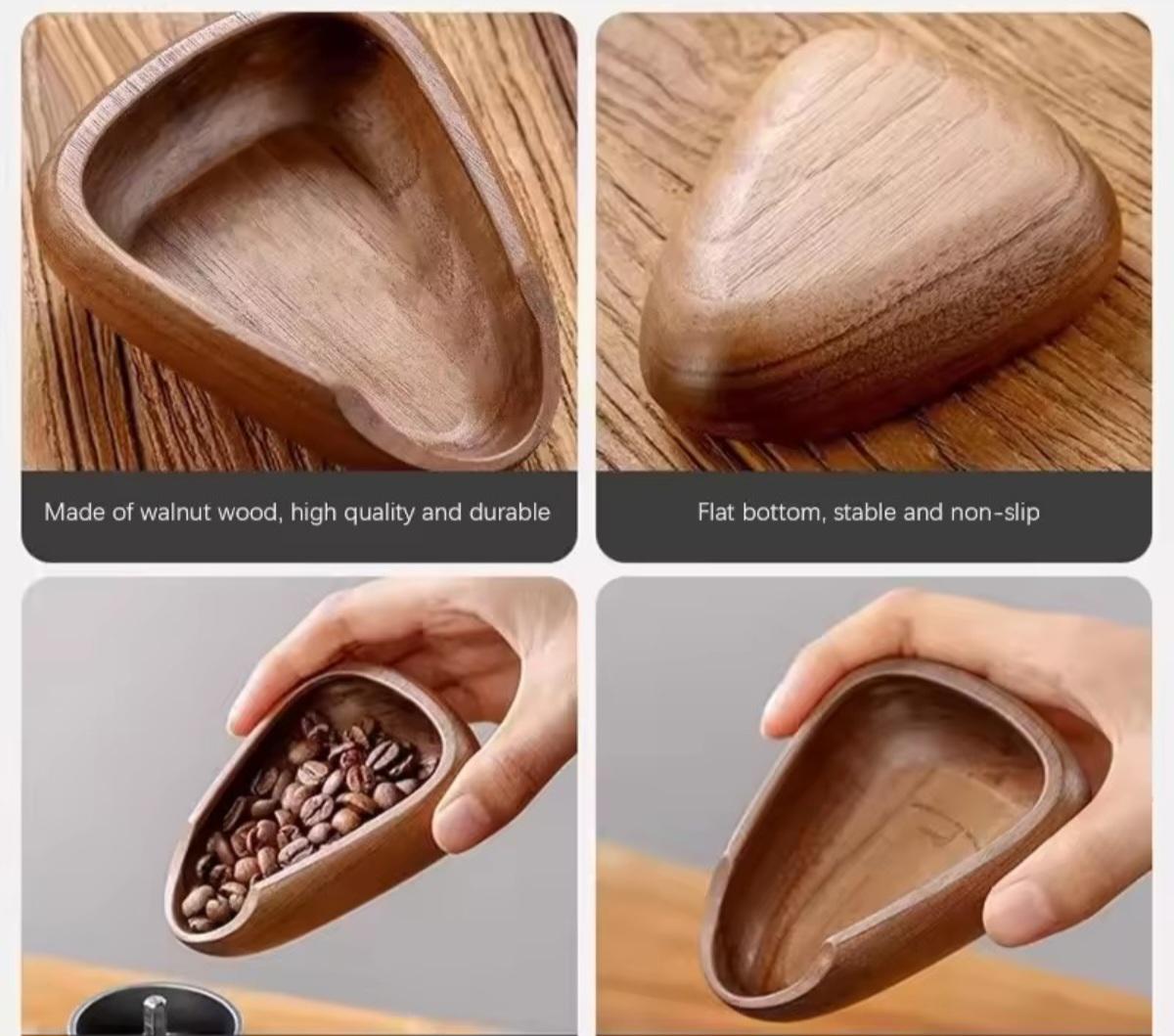 Cucharada para Granos de Café, Madera Maciza, Pala Natural, Boquilla Cónica Tallada, Herramienta de Medición para Espresso, Hojas de Té, Harina, Sales de Baño, Barista Elegante