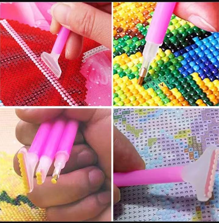 Diamond Paint Organizer, Tools-Pens-Trays, 20 Piece Set, Contain Crystals, Multiplacer included, Carrying Bag Optional, Beginner or Expert