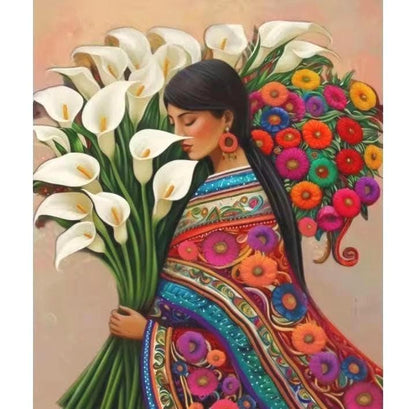 DIY Paint by Numbers Kit, Diego Rivera art, LINEN Canvas, Framed or Unframed, Multiple Sizes, Learn a New Craft, Three Kings Day gift