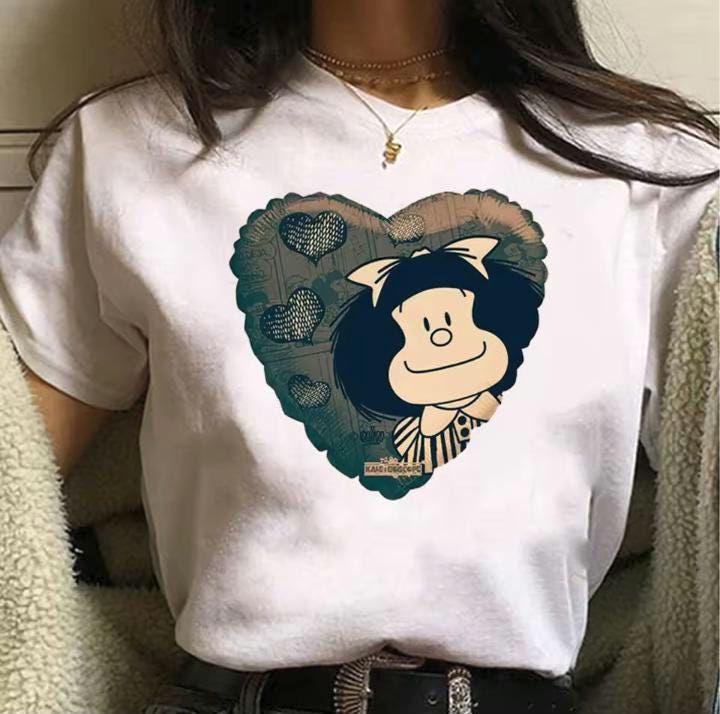 Mafalda Loves Environment, Latin Spanish Icon, Funny top, Cultura and Language, Comic T-shirt, Make Smiles, Adult or Child