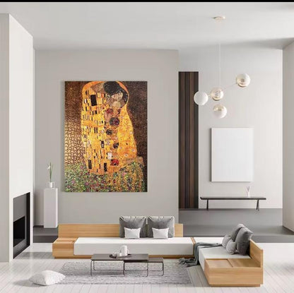 The Kiss, 1000 Piece Jigsaw Puzzle, World Famous Klimt Painting of Lovers, Unique pieces, Poster Included, Romantic, Preserve as Wall Decor
