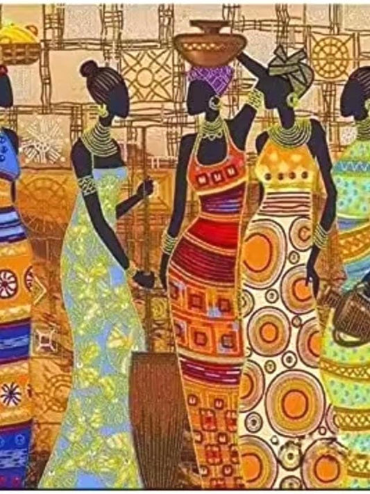 Puzzle, Marché africain, 500 ou 1000 pièces, Décoration murale