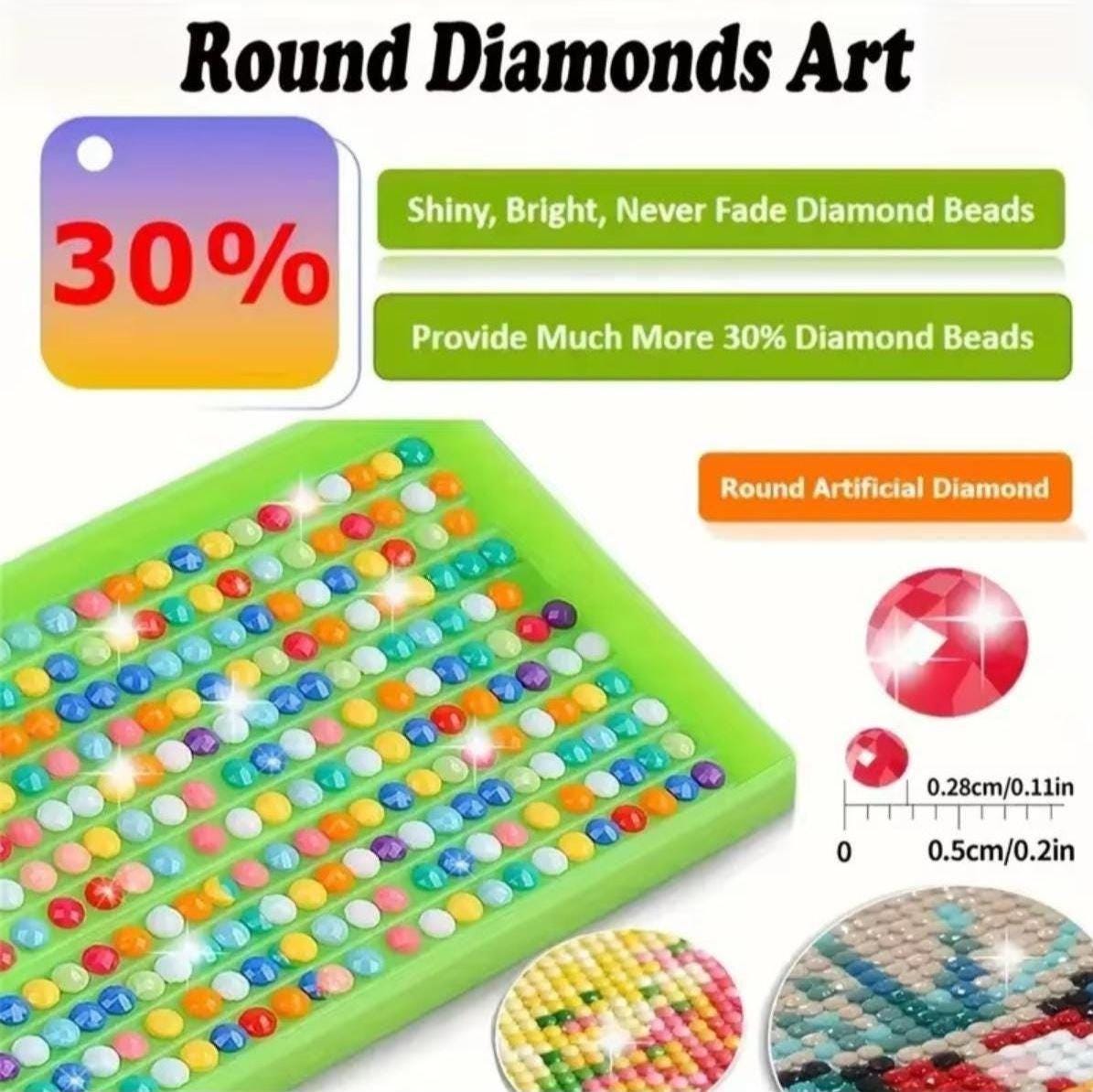 Kit de broderie diamant, Foi Espérance Amour, Cadeau ou décoration en mosaïque perlée