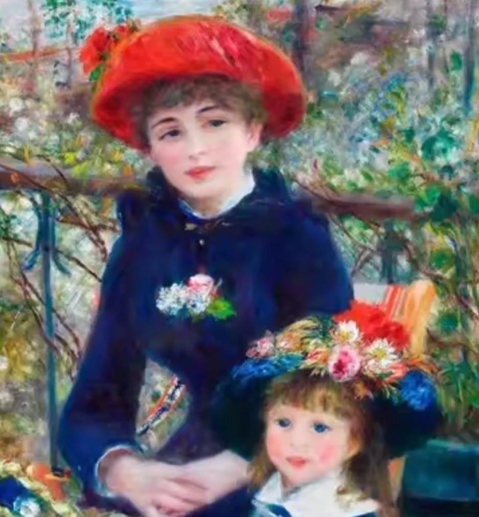 DIY Paint by Numbers Kit, Renoir, Two Sisters, LINEN Canvas, Framed or Unframed, Multiple Sizes, Learn a New Craft, Gift Classic Masterpiece