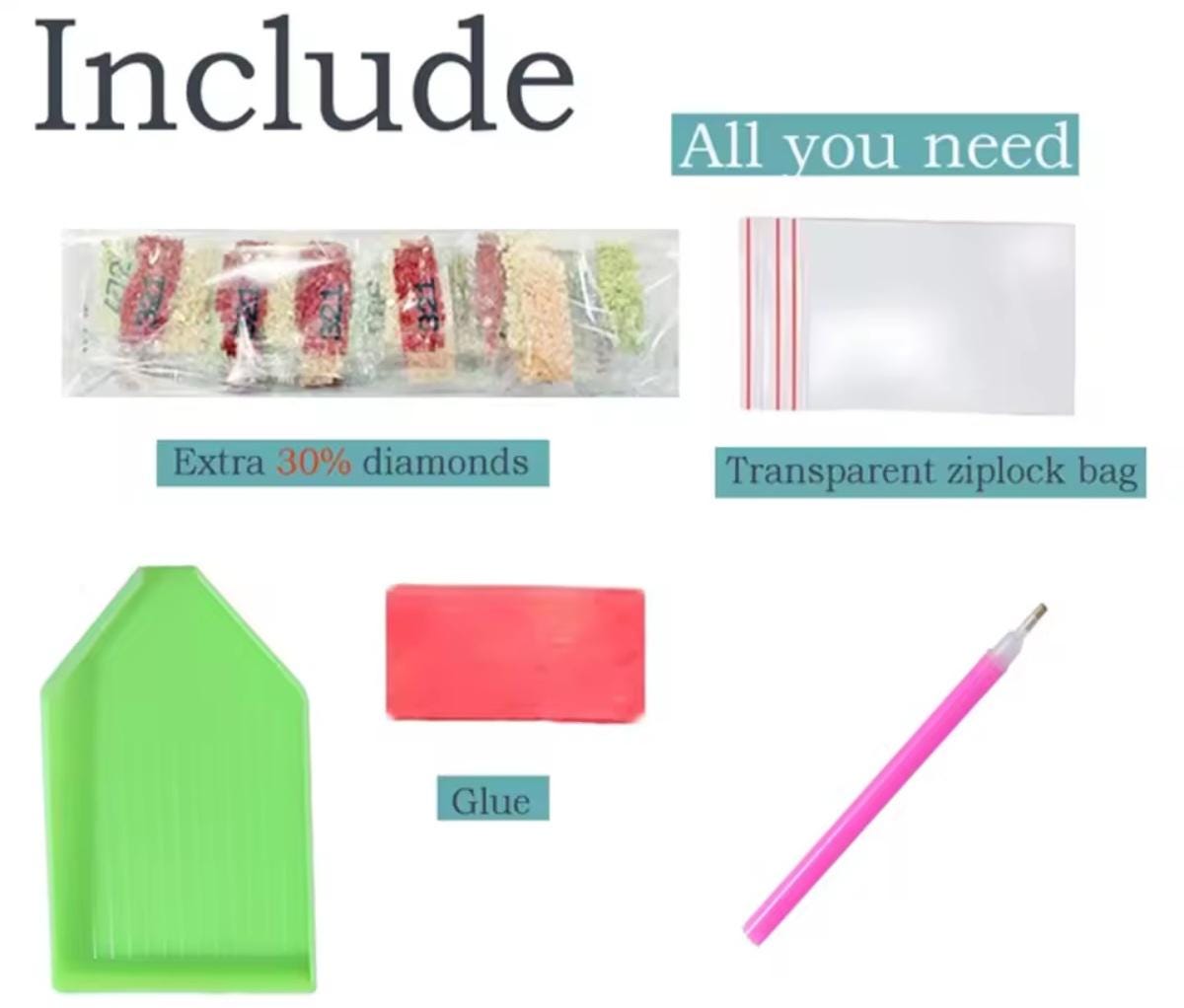 Diamond Paint, Anne of Green Gables, DIY Kit, Child Friendly Cartoon, Redhead Dreamer, Parrot, Round Square Drill, Holiday Party, Make Smile
