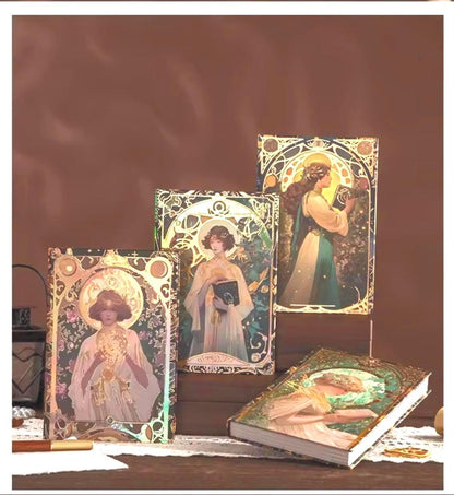 Hardcover Renaissance Scrapbook, 128 Illustrated Pages, 4 Different Styles, Junk Journal, Write Inside, Gift of Expression Storytelling