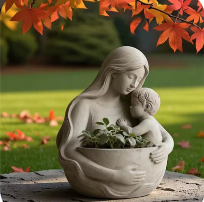 3D Silicone Mold, Christmas Holy Mother Child, Holder for Candle Plants or Buttons, 8.9x7.9 cm, Religious Art, Gift Portable Sculpture