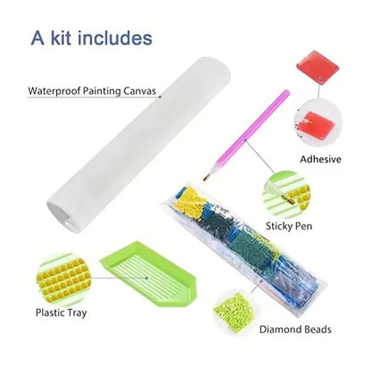 Kit de broderie diamant, Foi Espérance Amour, Cadeau ou décoration en mosaïque perlée
