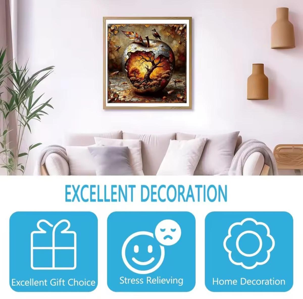 Wooden Jigsaw Puzzle, Autumn Season, 5mm Thick, Nature Lovers, Party Fun, Preserve as Decor