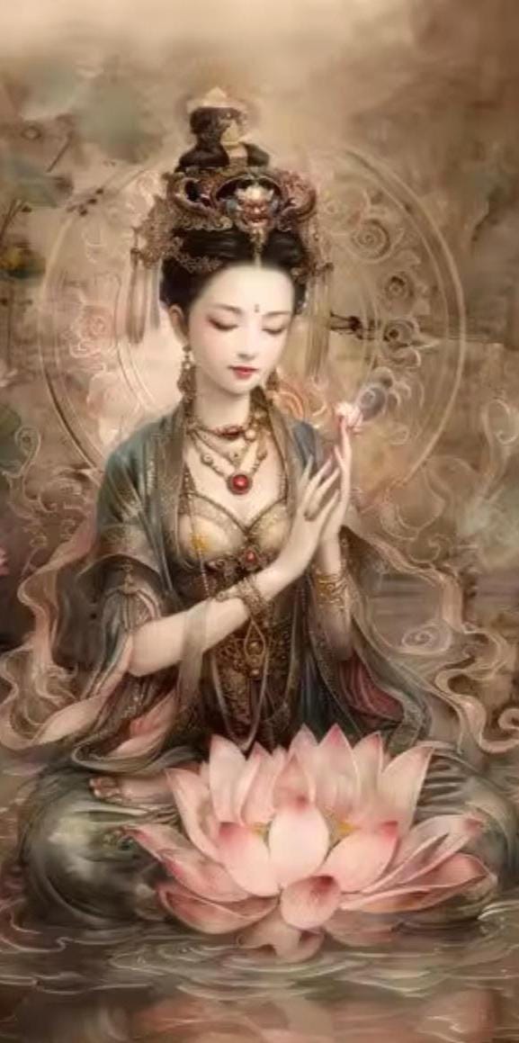 DIY Lotus Embroidery Kit, Cross Stitch 9 or 11 CT, Silk Thread Technique, Japanese Needlepoint, Cotton Canvas, Craft Home Decor, Warm Tones