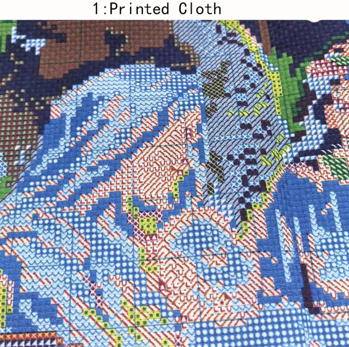 Printed Cross Stitch Kit, Angelic Madonna & Child, DIY Embroidery on Aida 11CT, 30x40 or 50x64 cm, Classical