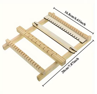 Wooden Handloom, Tapestry Weaving Board for DIY Handwoven Textiles, Personalize Fashion