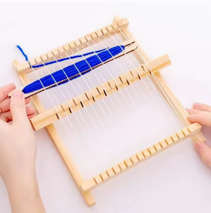 Wooden Handloom, Tapestry Weaving Board for DIY Handwoven Textiles, Personalize Fashion