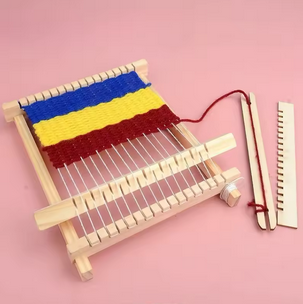 Wooden Handloom, Tapestry Weaving Board for DIY Handwoven Textiles, Personalize Fashion