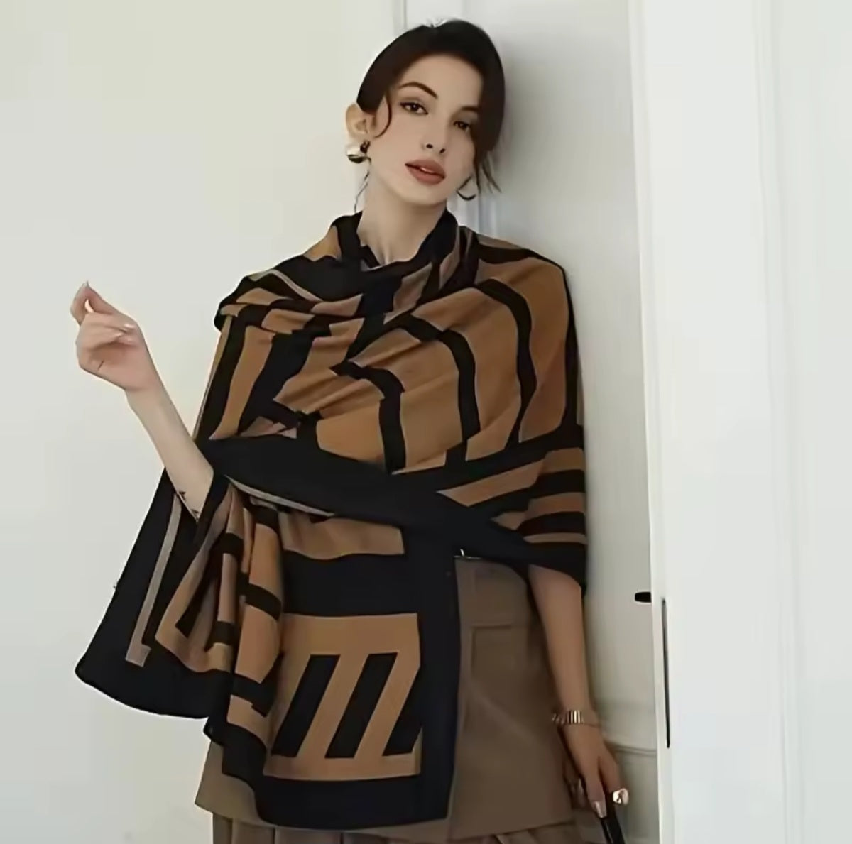 Travel Wrap, Fashion, Cotton Linen, Lightweight Ultra-Soft Oversized Shawl