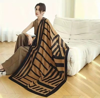 Travel Wrap, Fashion, Cotton Linen, Lightweight Ultra-Soft Oversized Shawl