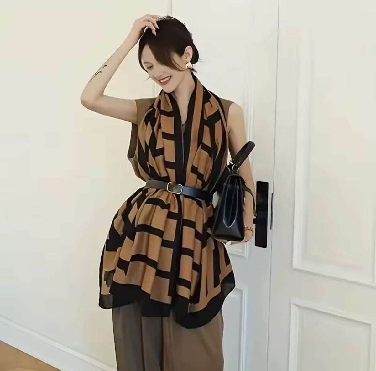 Travel Wrap, Fashion, Cotton Linen, Lightweight Ultra-Soft Oversized Shawl