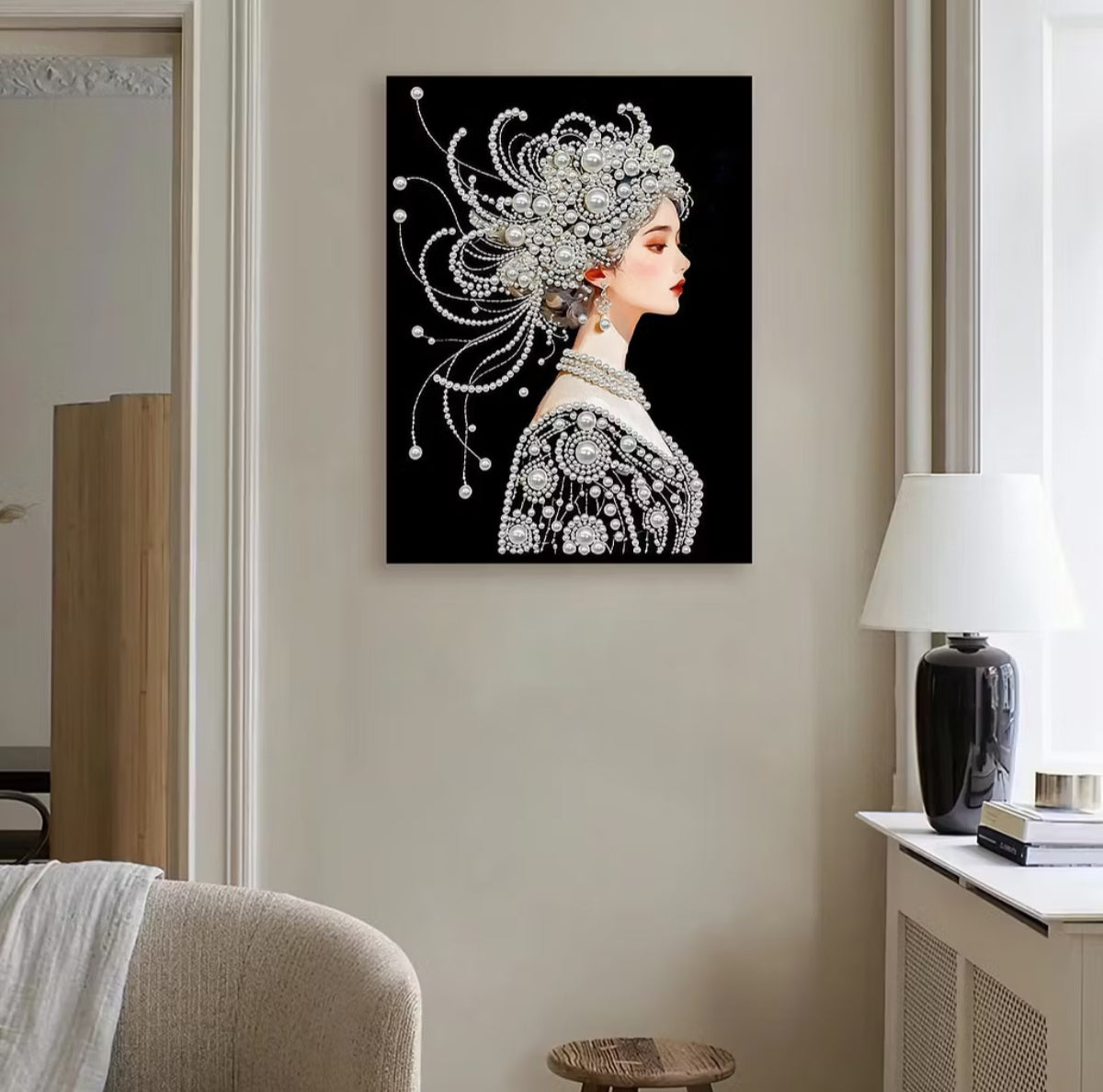 Kit de broderie diamant, Foi Espérance Amour, Cadeau ou décoration en mosaïque perlée