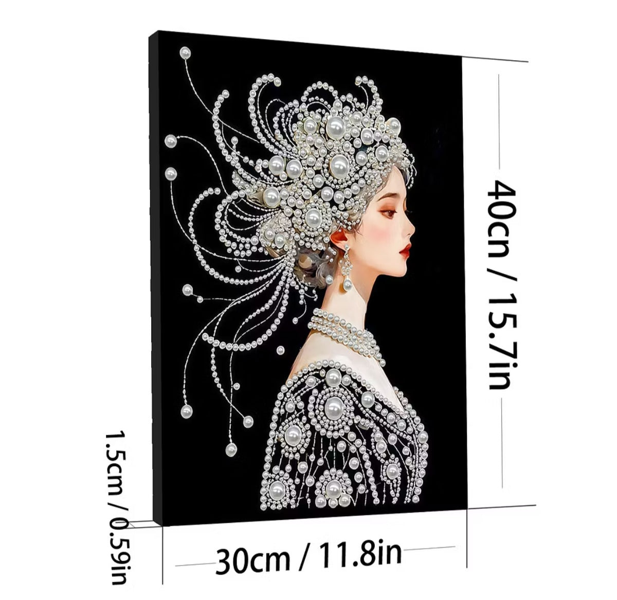 Kit de broderie diamant, Foi Espérance Amour, Cadeau ou décoration en mosaïque perlée