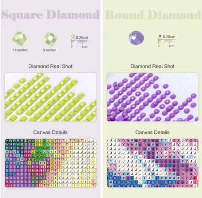 Kit de pintura de diamantes DIY, Dibujos animados aptos para niños, Diamante redondo o cuadrado, Tema de escondite, Mosaico pegado, Fiesta navideña, Haz sonreír a un niño