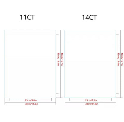 Kit de broderie DIY, Décoration murale, Tout ira bien, 11/14 CT, Motivationnel