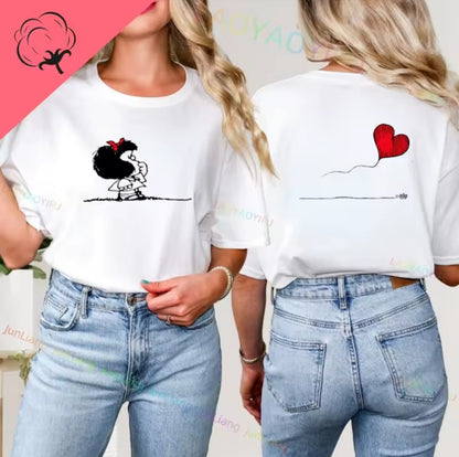 Mafalda ama el medio ambiente, ícono latinoamericano, camiseta divertida, cultura e idioma, camiseta de cómic, hace sonreír, adulto o niño