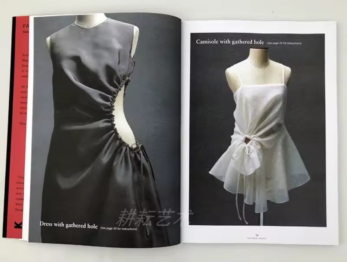 4 Books/Set English Tomoko Nakamichi Sewing Pattern Magic Books, Stretch Fabrics Design Teaching