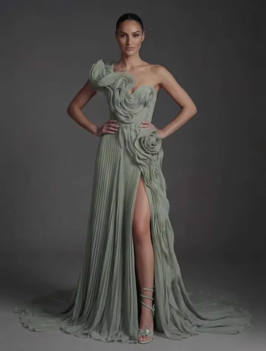 Robe de soirée, Gala du Nouvel An ou toute l'année, Robe en satin, Couleur et taille personnalisables, Longueur ras du sol, Taille haute, Col en V, Ceinture, Sur mesure