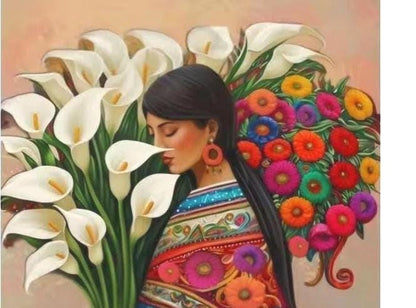 DIY Paint by Numbers Kit, Diego Rivera art, LINEN Canvas, Framed or Unframed, Multiple Sizes, Learn a New Craft, Three Kings Day gift