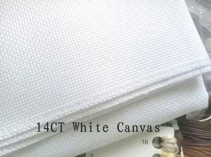 Embroidery Kit, 14CT Unprinted Cross Stitch, Large Canvas (53 x 71 cm), Romantic Art Decor or Gift, Save Memories