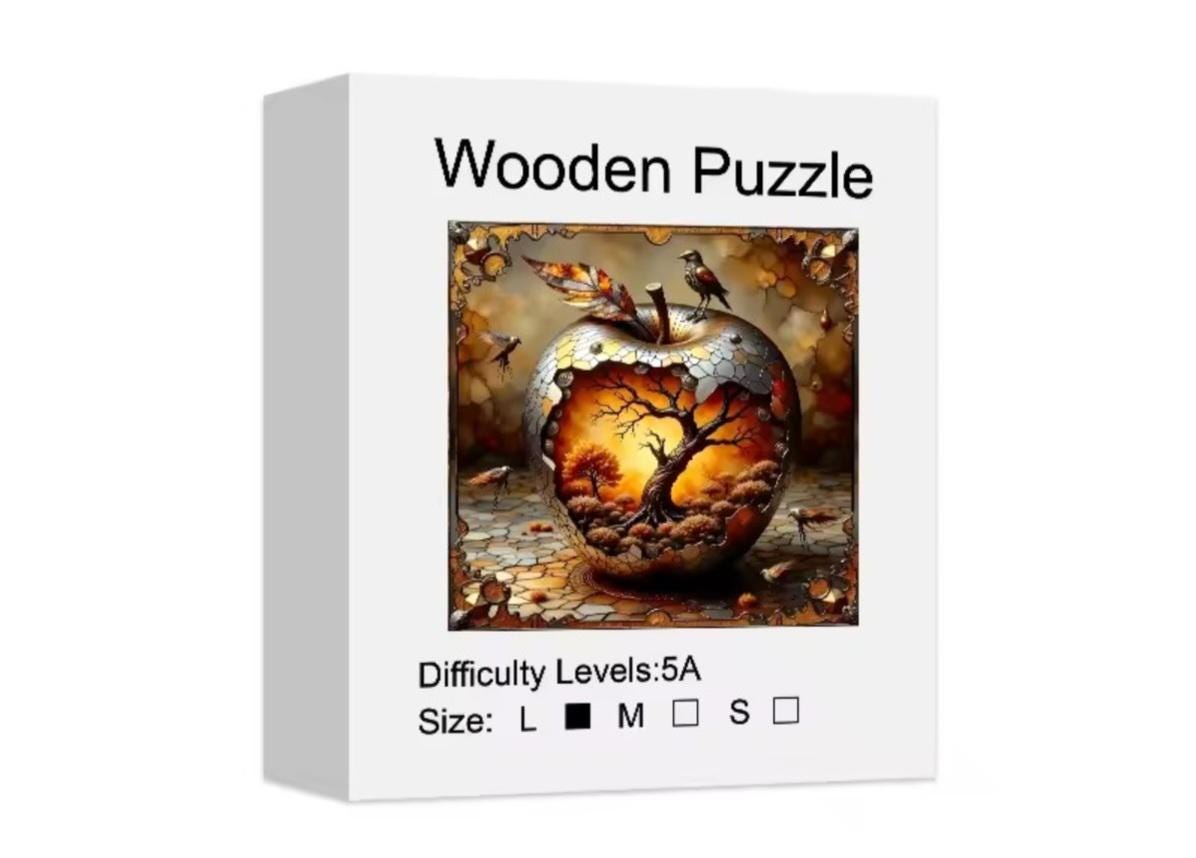 Wooden Jigsaw Puzzle, Autumn Season, 5mm Thick, Nature Lovers, Party Fun, Preserve as Decor