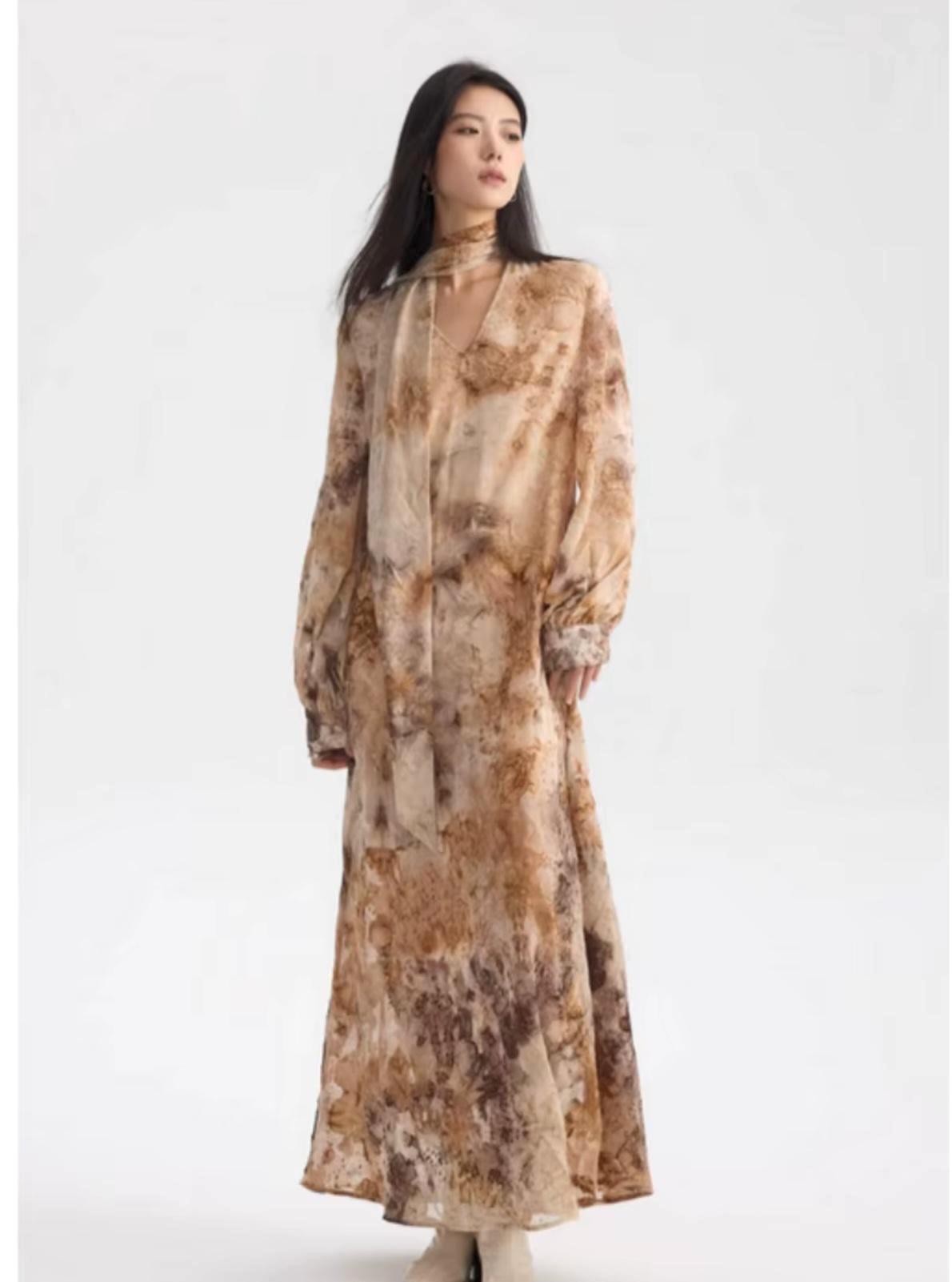 Fabric, Printed Chiffon, Abstract Floral, Light Dress, Shirt, Collages, Sold By Half Meter