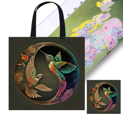 Kit de broderie DIY Sac cabas à broder au point de croix, modèle Rossignol, 11CT, toile imprimée